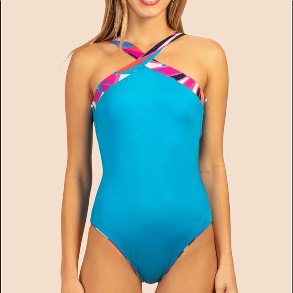 NWT Trina Turk Rio Reversible Swimsuit - Picture 2 of 10